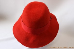 Ladies fedora red 56