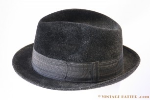 Fedora Aurum grey back fur felt 56