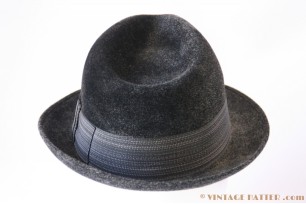 Fedora Aurum grey back fur felt 56