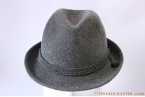 Fedora Regent grey fur felt 56