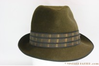 Fedora Feltone green soft fur felt 55