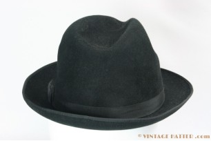 © VintageHatter.com | h-9017-56-30 Fedora Wegener black 56 Fedora Wegener black 56