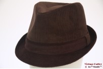 Trilby Hawkins bruin ribfluweel 57 [nieuw]