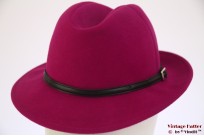 Ladies fedora dark pink 56 Ladies fedora dark pink 56