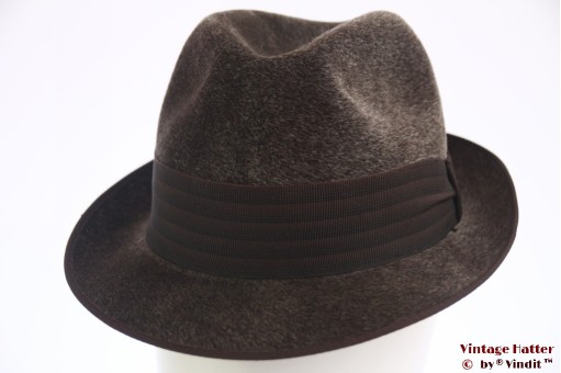 Gleufhoed Rockel grijsbruin haarvilt 57 Gleufhoed Rockel grijsbruin haarvilt 57