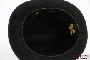 © VintageHatter.com | h-7021-55-3 Gleufhoed Wegener Atlantic donker grijs haarvilt 55 Gleufhoed Wegener Atlantic donker grijs haarvilt 55