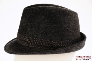 Fedora Lord dark grey fur felt 57