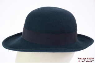 Dameshoed blauw haarvilt 55