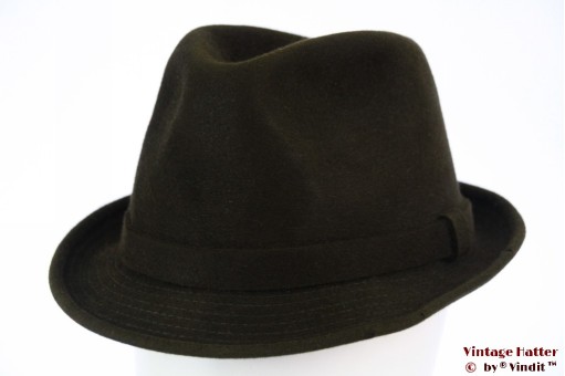 Jachthoed Renée donker groen haarvilt 57,5 Jachthoed Renée donker groen haarvilt 57,5