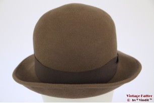 Ladies hat beige grey felt 56,5