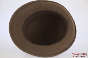 Ladies hat beige grey felt 56,5