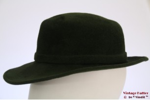 © VintageHatter.com | d-6007-54-1 Dameshoed groen haarvilt 54 Dameshoed groen haarvilt 54