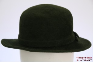 © VintageHatter.com | d-6007-54-1 Dameshoed groen haarvilt 54 Dameshoed groen haarvilt 54