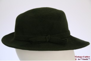 © VintageHatter.com | d-6007-54-1 Dameshoed groen haarvilt 54 Dameshoed groen haarvilt 54