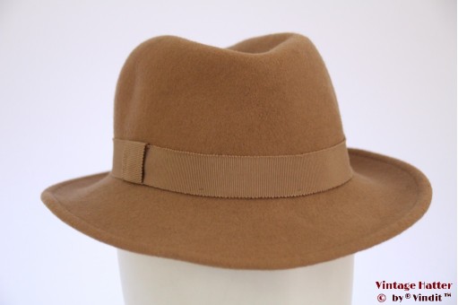 Dames gleufhoed Mayser beige bruin 55 Dames gleufhoed Mayser beige bruin 55
