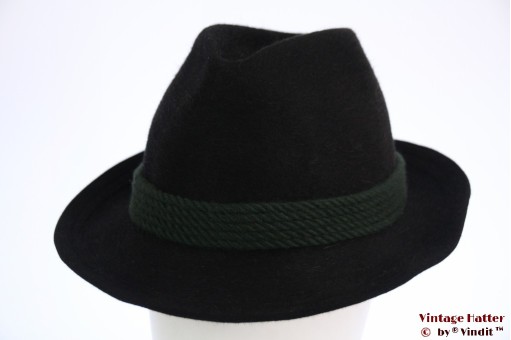 Jachthoed Zapf - Breiter zwart haarvilt 57 Jachthoed Zapf - Breiter zwart haarvilt 57