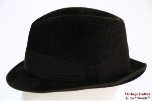 Fedora Davos dark grey fur felt 58,5