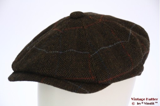 Paperboy cap Hawkins green herringbone 59 [new]