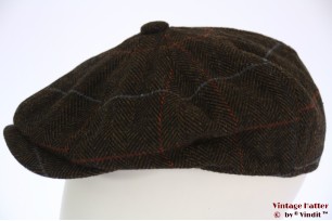 Paperboy cap Hawkins green herringbone 59 [new]