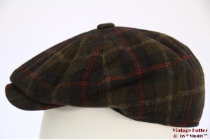 Paperboy cap Hawkins green plaid 58 [new]