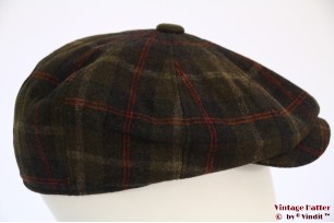 Paperboy cap Hawkins green plaid 58 [new]