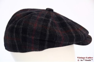 Paperboy cap Hawkins blue plaid 59 [new]