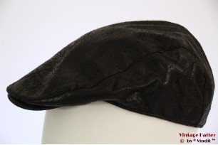 Flatcap Hawkins black rough leather-look 59 [new]