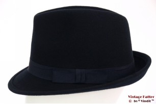 Gleufhoed donker blauw wolvilt 59 [nieuw]