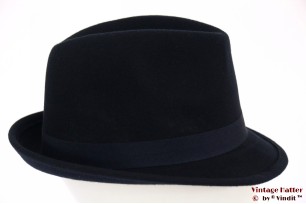 Gleufhoed donker blauw wolvilt 59 [nieuw]