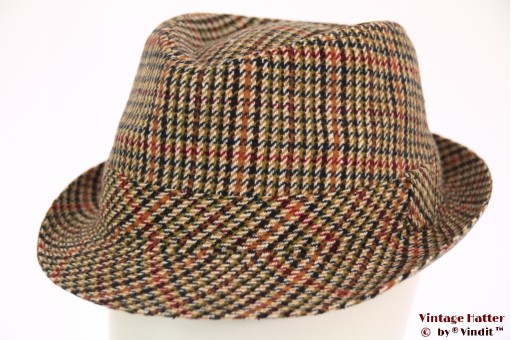 Trilby Hawkins tweed-style red brown 57 [new]