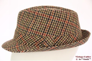 Trilby Hawkins tweed-style red brown 57 [new]