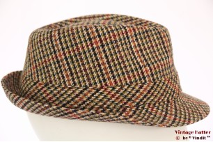 Trilby Hawkins tweed-style red brown 57 [new]