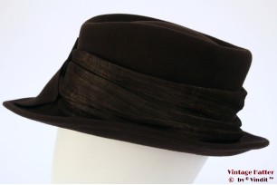 Ladies hat Seeberger dark brown 57 [new]