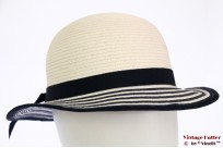 Ladies / Girls summerhat white and blue 56 [new]