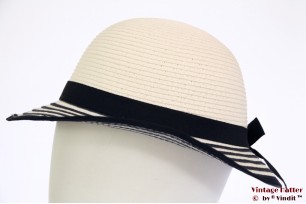 Ladies / Girls summerhat white and blue 52 (XXS)  [new]