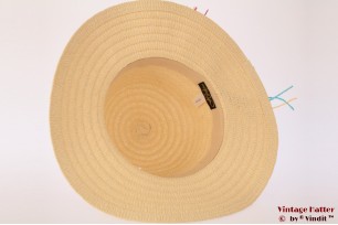 Dames floppy strandhoed geel papier 57 [nieuw]