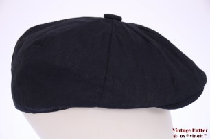 Summer paperboy cap Hawkins dark blue linnen 57,5 [new]
