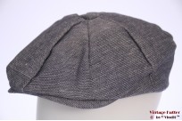 Summer paperboy cap Hawkins light grey-blue linnen 59 [new]