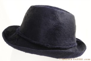 © VintageHatter.com | d-5011-54-5 Dameshoed Mayser blauw haarvilt 54 Dameshoed Mayser blauw haarvilt 54