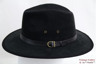 Outdoor hoed Hawkins imitatie suède zwart 59 [nieuw]