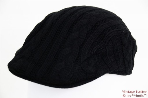 Flatcap Hawkins knitted black 54 - 61 [new]