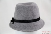 Ladies hat grey felt 56