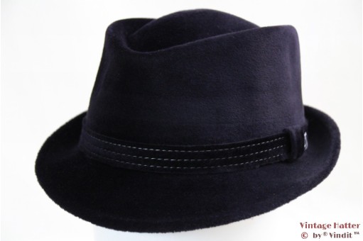 Velour hoed Michael Zechbauer by Mayser blauw 58 [nieuw]