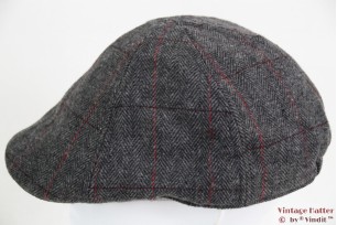 Flatcap Hawkins tweed pre-shaped grey 58 [new]