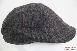 Flatcap Hawkins tweed pre-shaped grey 58 [new]