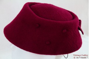 Dameshoed bordeaux 55