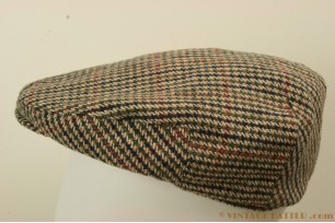 Platte pet Hawkins tweed groen-bruin 53-54 [nieuw]