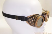 Steampunk Welding Goggles yellow bronze [new]