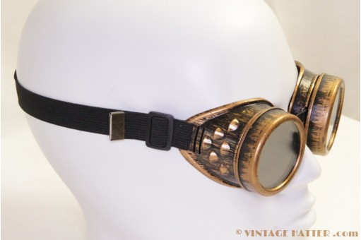 Steampunk Welding Goggles yellow bronze [new]