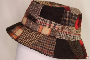 Vissershoed Hawkins patchwork rood/bruin 60 [nieuw]